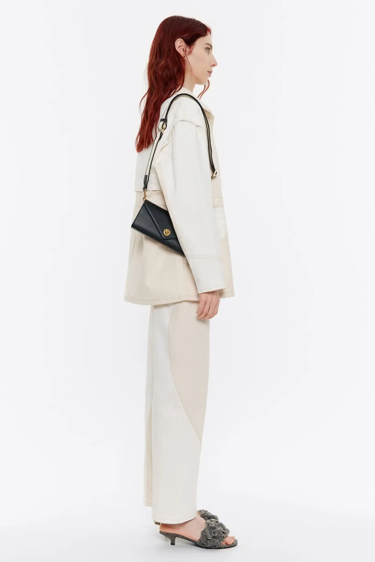 Mujer BIMBA Y LOLA Piel<Bolso Solapa Mini Piel Negro