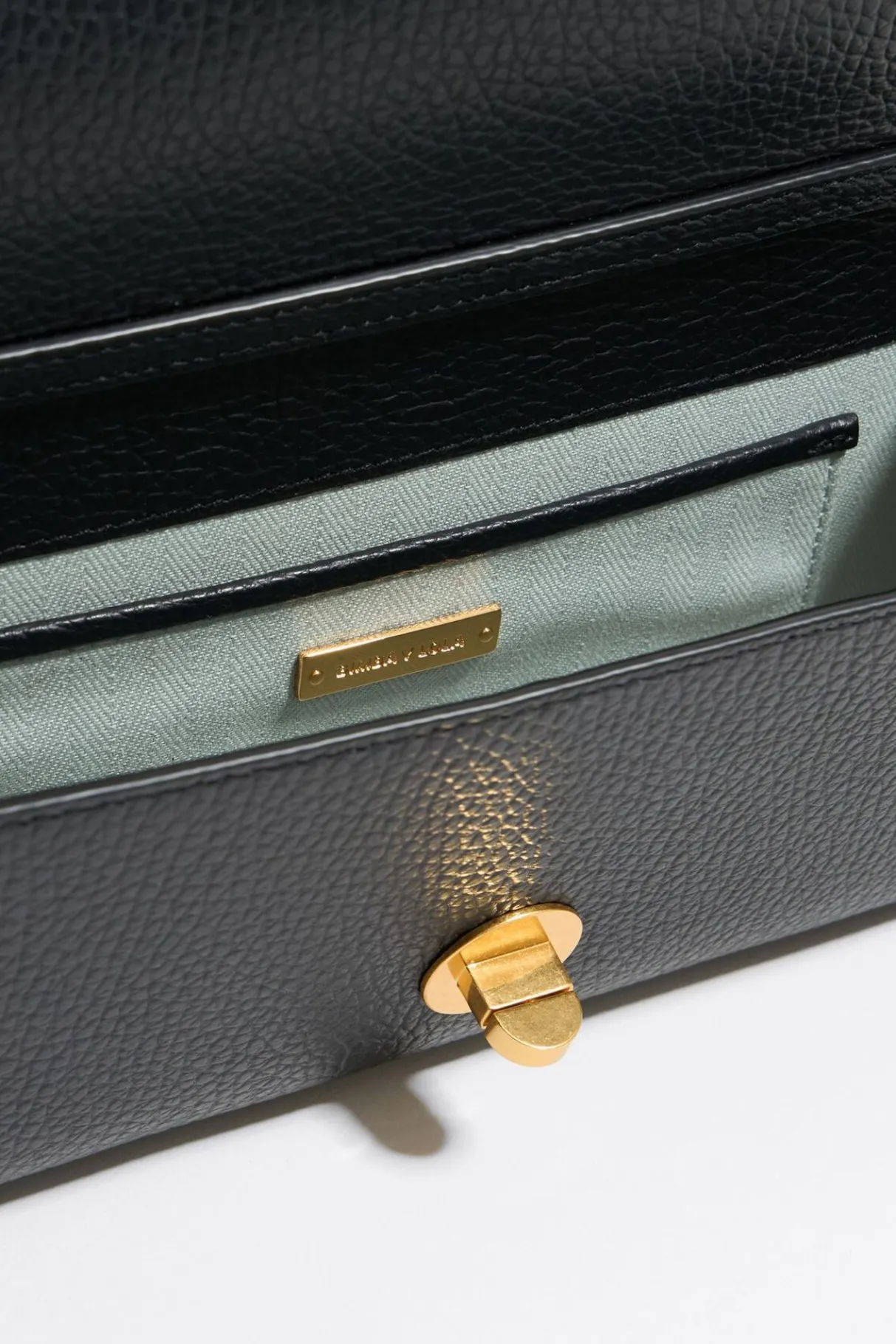 Mujer BIMBA Y LOLA Piel<Bolso Solapa Mini Piel Negro