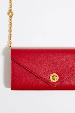 Mujer BIMBA Y LOLA Piel<Bolso Solapa Mini Piel Rojo