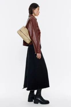 Mujer BIMBA Y LOLA Bolsos Nylon<Bolso Solapa Pequeno Caqui Claro