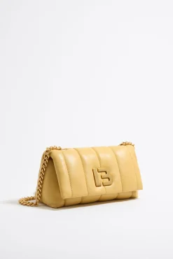 Mujer BIMBA Y LOLA Bolsos Bandolera<Bolso Solapa Pequeno Napa Amarillo Topacio