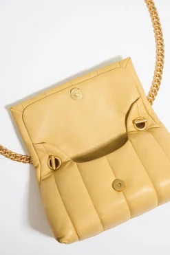 Mujer BIMBA Y LOLA Bolsos Piel<Bolso Solapa Pequeno Napa Amarillo Topacio