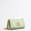 Mujer BIMBA Y LOLA Bolsos Piel<Bolso Solapa Pequeno Napa Verde Claro