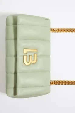 Mujer BIMBA Y LOLA Bolsos Piel<Bolso Solapa Pequeno Napa Verde Claro