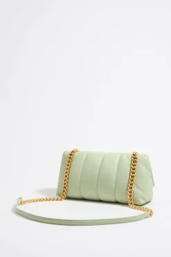 Mujer BIMBA Y LOLA Bolsos Piel<Bolso Solapa Pequeno Napa Verde Claro