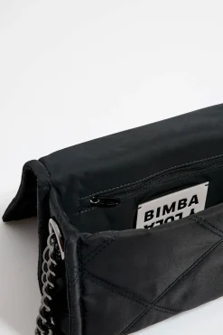 Mujer BIMBA Y LOLA Bolsos Nylon<Bolso Solapa Pequeno Negro