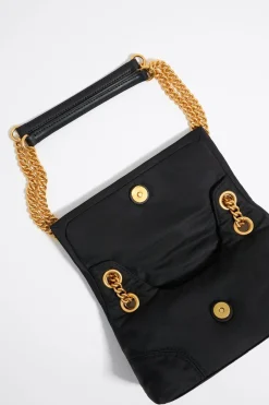 Mujer BIMBA Y LOLA Bolsos Nylon<Bolso Solapa Pequeno Nylon Negro