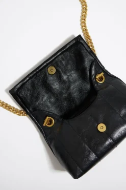 Mujer BIMBA Y LOLA Bolsos Piel<Bolso Solapa Pequeno Piel Negro