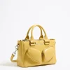 Mujer BIMBA Y LOLA Bolsos Pocket<Bolso Tote Pocket Mediano Piel Amarillo Topacio