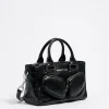 Mujer BIMBA Y LOLA Bolsos Pocket<Bolso Tote Pocket Mediano Piel Negro