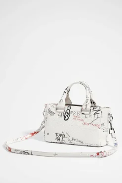 Mujer BIMBA Y LOLA Bolsos Pocket<Bolso Tote Pocket Mediano Piel Wall Is Love