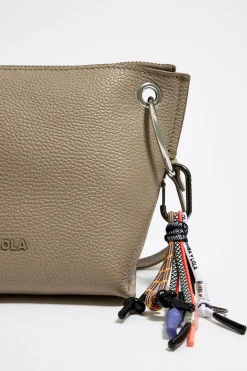 Mujer BIMBA Y LOLA Bolsos Piel<Bolso Trapecio Mediano Piel Topo
