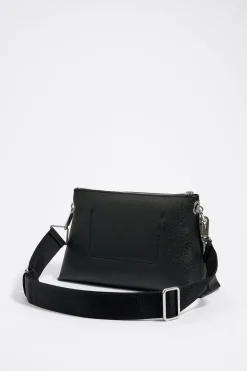 Mujer BIMBA Y LOLA Bolsos Piel<Bolso Trapecio Mediano Piel Negro