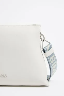 Mujer BIMBA Y LOLA Bolsos Piel<Bolso Trapecio Mediano Piel Blanco Roto