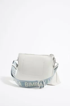 Mujer BIMBA Y LOLA Bolsos Piel<Bolso Trapecio Mediano Piel Blanco Roto