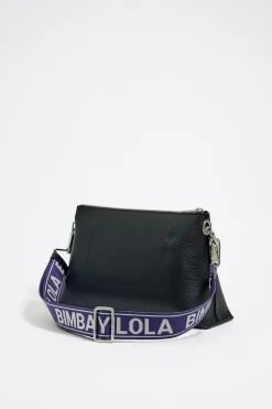 Mujer BIMBA Y LOLA Bolsos Piel<Bolso Trapecio Mediano Piel Negro