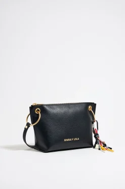 Mujer BIMBA Y LOLA Bolsos Piel<Bolso Trapecio Mediano Piel Negro
