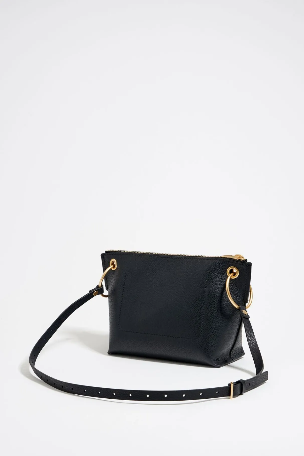 Mujer BIMBA Y LOLA Bolsos Piel<Bolso Trapecio Mediano Piel Negro