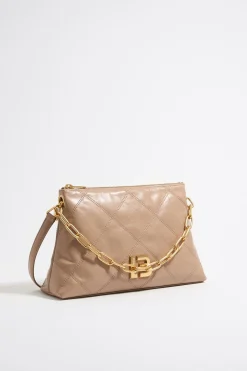 Mujer BIMBA Y LOLA Bolsos Piel<Bolso Trapecio Mediano Piel Camel