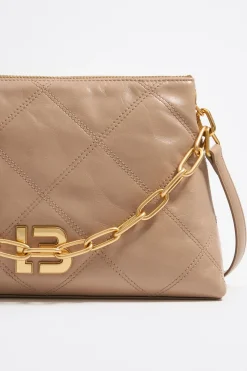 Mujer BIMBA Y LOLA Bolsos Piel<Bolso Trapecio Mediano Piel Camel
