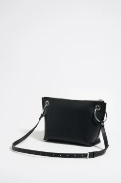 Mujer BIMBA Y LOLA Bolsos Piel<Bolso Trapecio Mediano Piel Negro