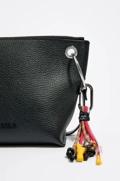 Mujer BIMBA Y LOLA Bolsos Piel<Bolso Trapecio Mediano Piel Negro