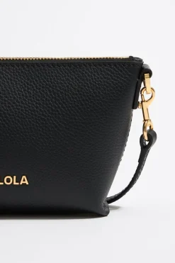 Mujer BIMBA Y LOLA Bolsos Piel<Bolso Trapecio Mini Piel Negro
