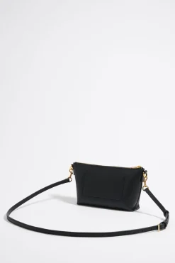 Mujer BIMBA Y LOLA Bolsos Piel<Bolso Trapecio Mini Piel Negro