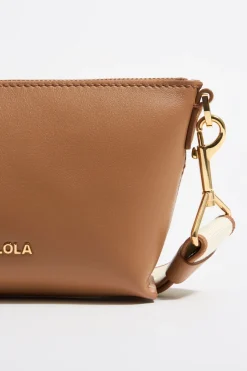 Mujer BIMBA Y LOLA Bolsos Piel<Bolso Trapecio Mini Piel Miel