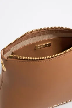 Mujer BIMBA Y LOLA Bolsos Piel<Bolso Trapecio Pequeno Piel Miel