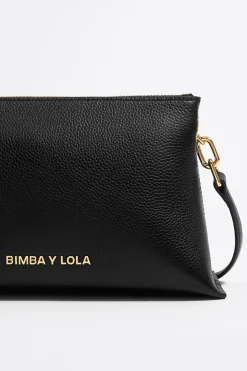 Mujer BIMBA Y LOLA Bolsos Piel<Bolso Trapecio Pequeno Piel Negro