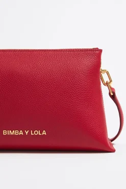 Mujer BIMBA Y LOLA Bolsos Piel<Bolso Trapecio Pequeno Piel Rojo