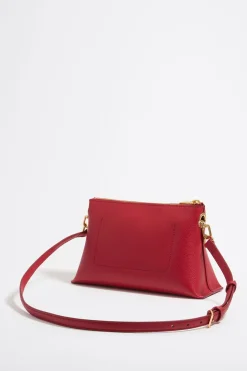 Mujer BIMBA Y LOLA Bolsos Piel<Bolso Trapecio Pequeno Piel Rojo