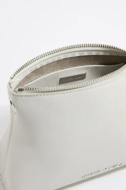 Mujer BIMBA Y LOLA Bolsos Piel<Bolso Trapecio Pequeno Piel Blanco Roto