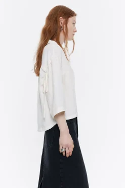 Mujer BIMBA Y LOLA Camisas<Camisa Boxy Lino Marfil