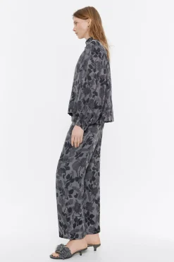 Mujer BIMBA Y LOLA Total Look<Camisa Fluida Canary Camo Caqui