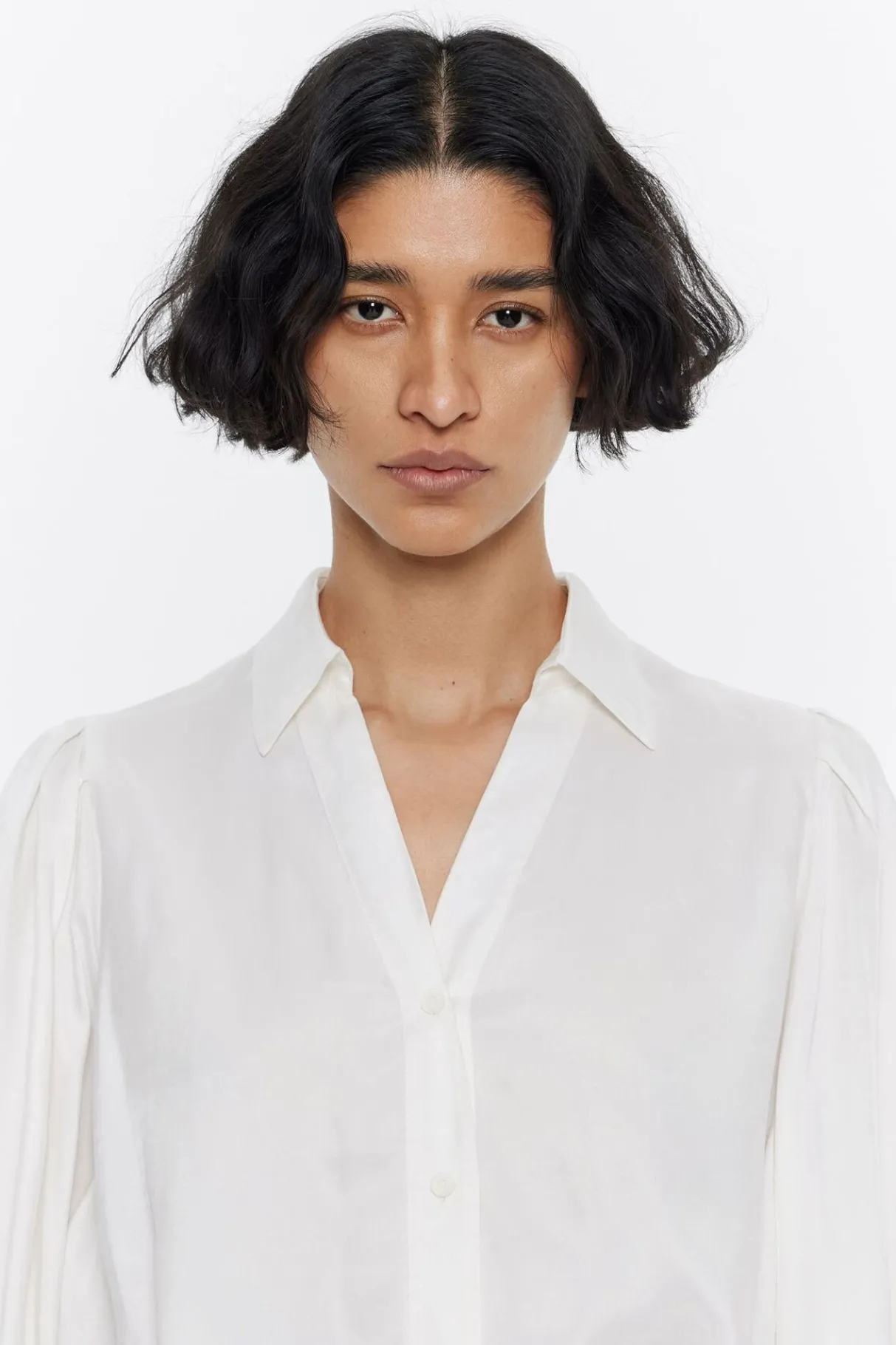 Mujer BIMBA Y LOLA Camisas<Camisa Fluida Marfil