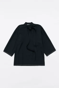 Mujer BIMBA Y LOLA Camisas<Camisa Lazo Algodon Negra