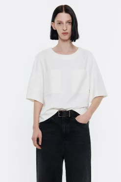 Mujer BIMBA Y LOLA Camisetas<Camiseta Boxy Marfil