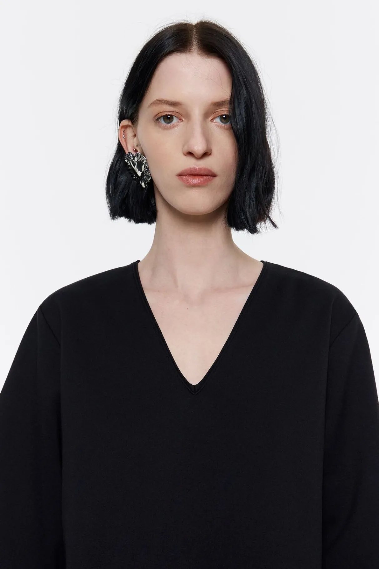 Mujer BIMBA Y LOLA Camisetas<Camiseta Capa Punto Roma Negra