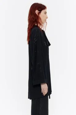 Mujer BIMBA Y LOLA Total Look<Camiseta Larga Mirrors Devore Negra