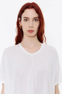 Mujer BIMBA Y LOLA Camisetas<Camiseta Larga Oversize Blanca