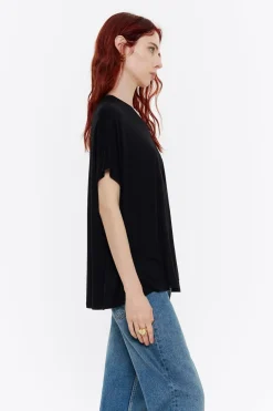Mujer BIMBA Y LOLA Camisetas<Camiseta Larga Oversize Negra