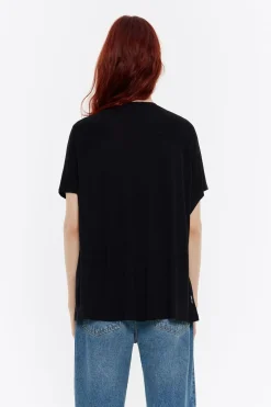 Mujer BIMBA Y LOLA Camisetas<Camiseta Larga Oversize Negra