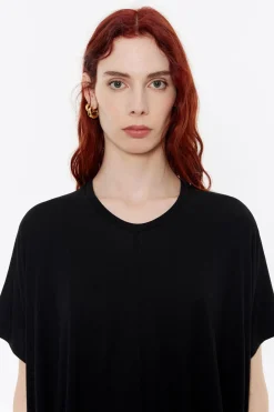 Mujer BIMBA Y LOLA Camisetas<Camiseta Larga Oversize Negra