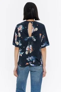 Mujer BIMBA Y LOLA Camisetas<Camiseta Nudo Waves Antracita