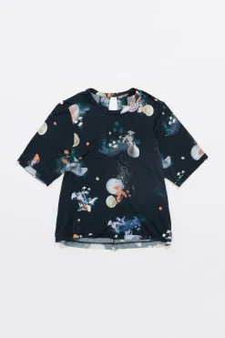 Mujer BIMBA Y LOLA Camisetas<Camiseta Nudo Waves Antracita