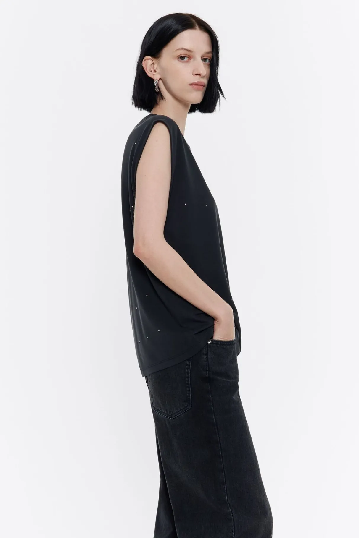 Mujer BIMBA Y LOLA Camisetas<Camiseta Piedras Negra