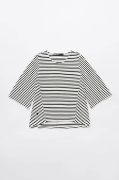 Mujer BIMBA Y LOLA Camisetas<Camiseta Punto Roma Rayas