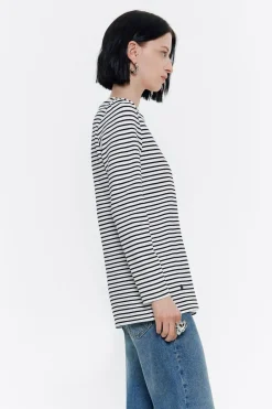 Mujer BIMBA Y LOLA Camisetas<Camiseta Punto Roma Rayas